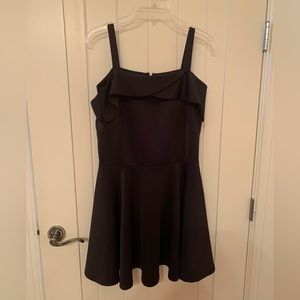 Cream and sugar black dress